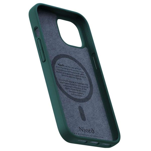 Njorð Collections Salmon Leather MagSafe Case iPhone 15 - Green