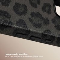 Selencia Sabi Backcover Panterprint met MagSafe Apple iPhone 16e - Midnight Black