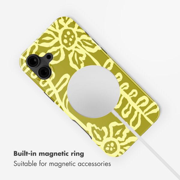 Selencia Vivid Back Cover with MagSafe Apple iPhone 16 - Chalky Bloom