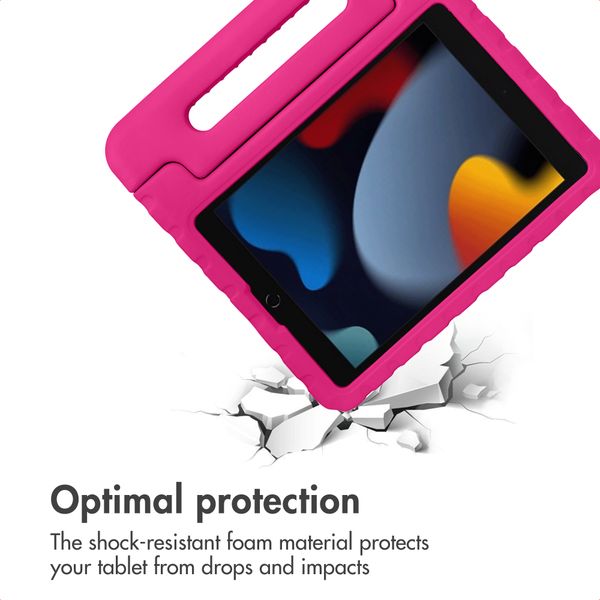 imoshion Kids-Proof Back Cover with Handle Apple iPad 9 (2021) 10.2 inch / iPad 8 (2020) 10.2 inch / iPad 7 (2019) 10.2 inch - Pink