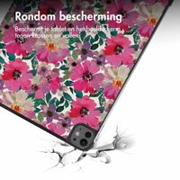imoshion Design Trifold Bookcase Apple iPad Pro 13 (2025) M5 / (2024) M4 - Floral Water Color