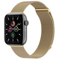 imoshion Milanees magnetisch bandje Apple Watch Series 1 t/m 9 / SE (38/40/41 mm) | Series 10 (42 mm) - Maat S - Champagne