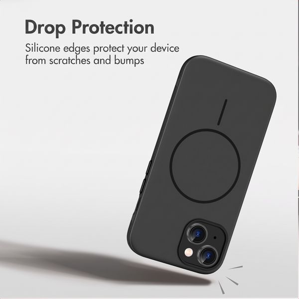 imoshion Colour Back Cover with Thin MagSafe Ring Apple iPhone 15 - Black