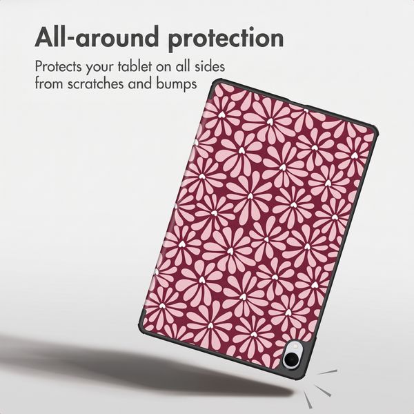 imoshion Design Trifold Case Samsung Galaxy Tab S11 - Bloom Love Blush