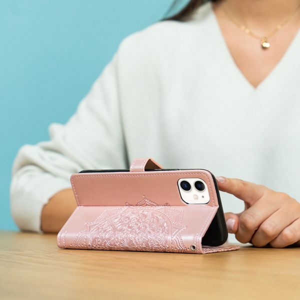 imoshion Mandala Bookcase Samsung Galaxy A52(s) (5G/4G) - Rosé Goud
