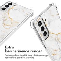 imoshion Design hoesje met koord Samsung Galaxy S21 FE - White Marble