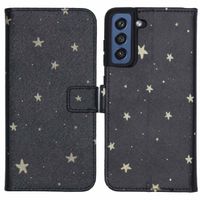 imoshion Design Softcase Bookcase Galaxy S21 FE - Stars Gold