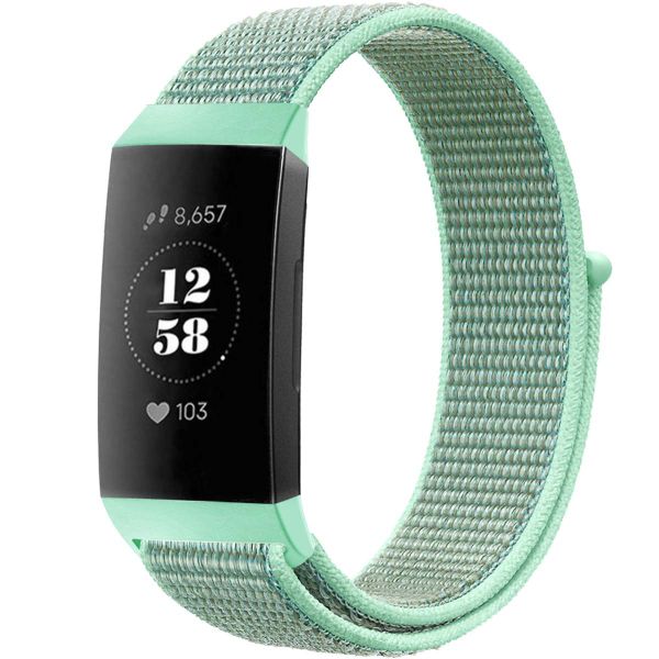 imoshion Nylon bandje Fitbit Charge 3 / 4 - Mintgroen