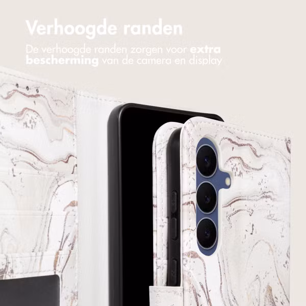 imoshion Design Bookcase Samsung Galaxy S25 FE - Sandy Marble