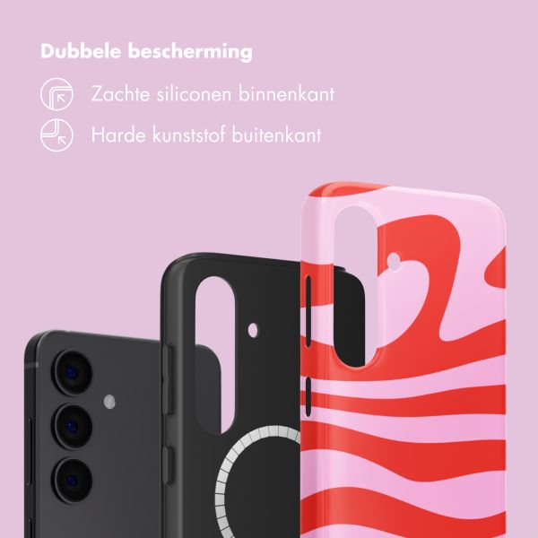 Selencia Vivid Backcover met MagSafe Samsung Galaxy S24 - Dream Swirl Pink