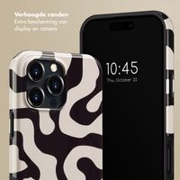 Selencia Vivid Tough Backcover met MagSafe iPhone 16 Pro Max - Art Wave Black