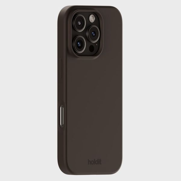 Holdit Silicone Case Apple iPhone 16 Pro - Chocolate