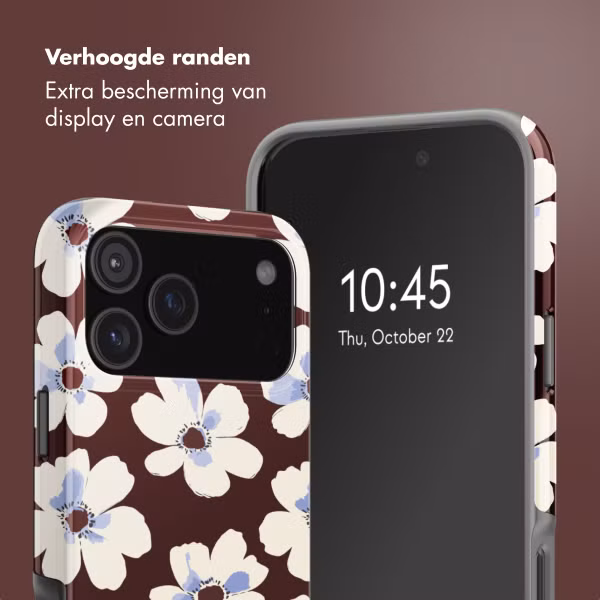 Selencia Vivid Backcover met MagSafe Apple iPhone 17 Pro - Choco Flower Pop