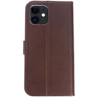 Valenta Leather Bookcase iPhone 12 Mini - Bruin