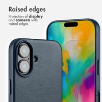 Accezz Leather Back Cover with MagSafe Apple iPhone 16 - Nightfall Blue