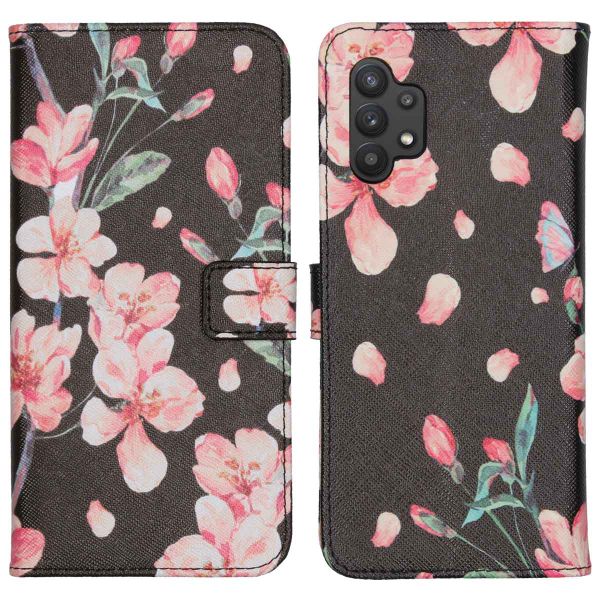 imoshion Design Softcase Bookcase Samsung Galaxy A32 (5G) - Blossom Black