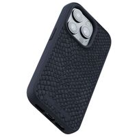 Njorð Collections Salmon Leather MagSafe Case iPhone 15 Pro - Black