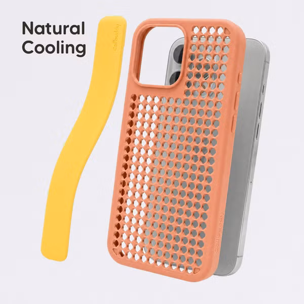 Callbuddy Hoesje met Strap Apple iPhone 16 Pro Max - Coral Pop