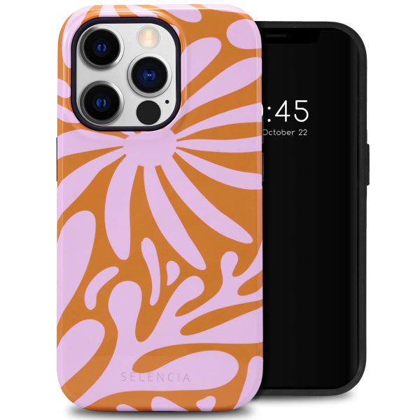 Selencia Vivid Tough Backcover iPhone 14 Pro - Modern Bloom Pink