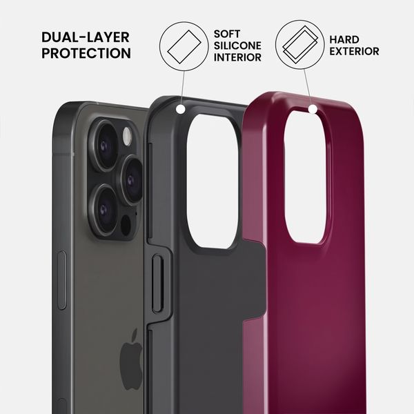 Burga Tough Case with MagSafe Apple iPhone 15 Pro - Dark Cherry
