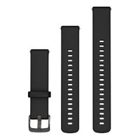 Garmin Siliconen bandje  - Garmin 18 mm aansluiting - Black / Slate