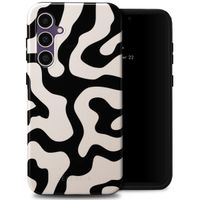 Selencia Vivid Tough Backcover Samsung Galaxy S23 FE - Art Wave Black