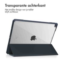 imoshion Trifold Hardcase Bookcase Apple iPad 9 (2021) 10.2 inch / iPad 8 (2020) 10.2 inch / iPad 7 (2019) 10.2 inch - Donkerblauw