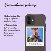 Gepersonaliseerd Color Backcover MagSafe met afneembaar koord en polaroid  iPhone 12 Pro - Black Coffee