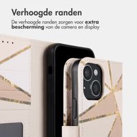 imoshion Design Bookcase Apple iPhone 15 - Beige Graphic