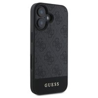 Guess Bottom Stripe 4G Backcover Apple iPhone 16 - Grijs