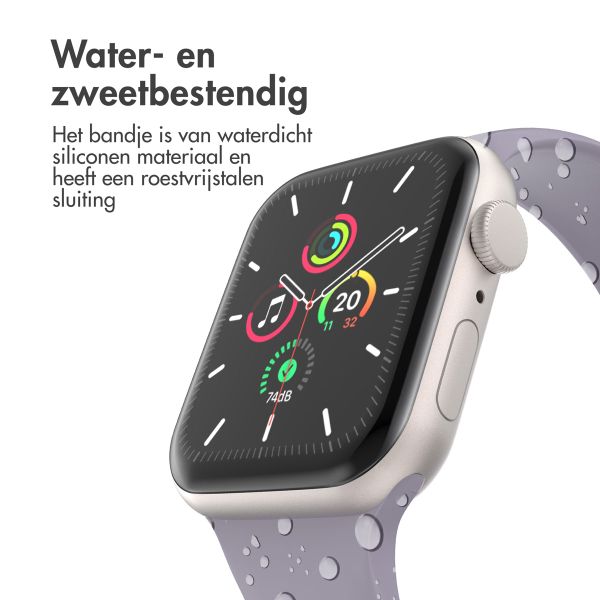 imoshion Siliconen⁺ bandje Apple Watch Series 1 t/m 9 / SE (38/40/41 mm) | Series 10 / 11 (42 mm) - Maat S/M - Lavender