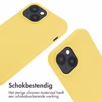 imoshion Siliconen hoesje met koord Apple iPhone 15 - Geel