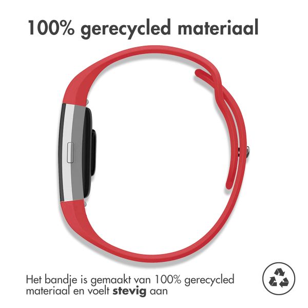 imoshion Siliconen sport bandje Fitbit Charge 2 - Rood / Zwart