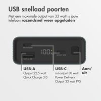 imoshion Ultra Series Aluminium | Powerbank 20.000 mAh - Snelladen tot 33 watt - Petrol Green