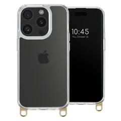 Selencia Backcover met afneembare haakjes iPhone 15 Pro - Transparant