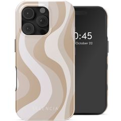 Selencia Vivid Tough Backcover met MagSafe iPhone 16 Pro - Desert Waves Beige