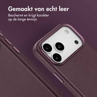Accezz MagSafe Leather Backcover Apple iPhone 17 Pro Max - Heath Purple