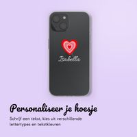 Hoesje met eigen foto en/of tekst Apple iPhone 15 - Hartje