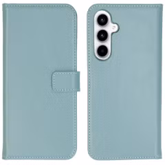 Selencia Echt Leren Bookcase Samsung Galaxy A35 - Air Blue