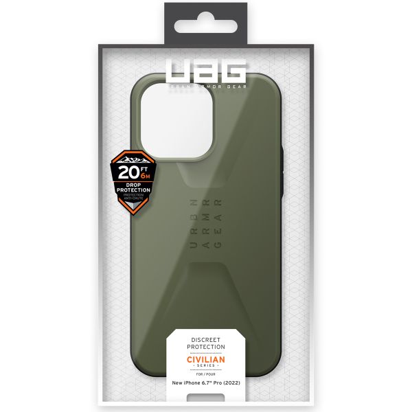 UAG Civilian Backcover MagSafe iPhone 14 Pro Max - Olive