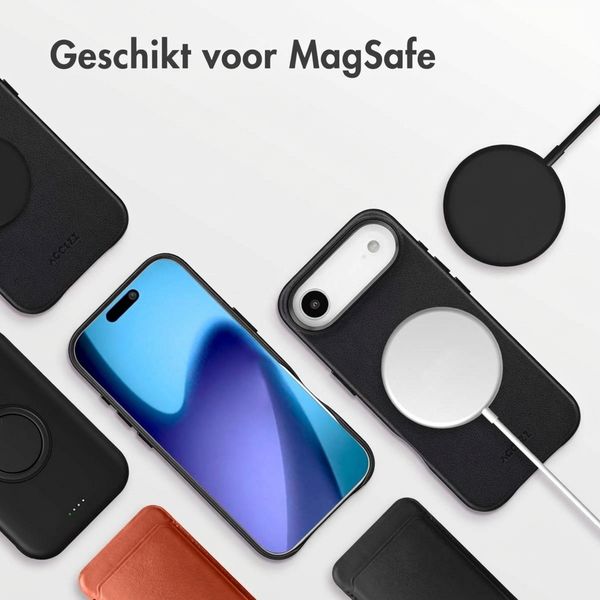 Accezz MagSafe Leather Backcover Apple iPhone Air - Onyx Black