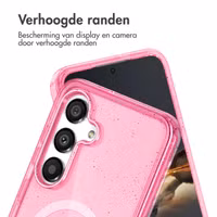 imoshion Sparkle Backcover met MagSafe Samsung Galaxy S24 - Glitter Roze