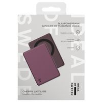 iDeal of Sweden Slim MagSafe Powerbank 5.000 mAh - Draadloze powerbank - Cherry Lacquer