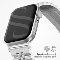 Selencia Jubilee stalen bandje Apple Watch Series 1 t/m 9 / SE (38/40/41 mm) | Series 10 (42 mm) - Zilver