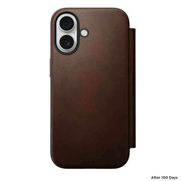 Nomad Modern Leather FolioBookcase Apple iPhone 17 - Bruin