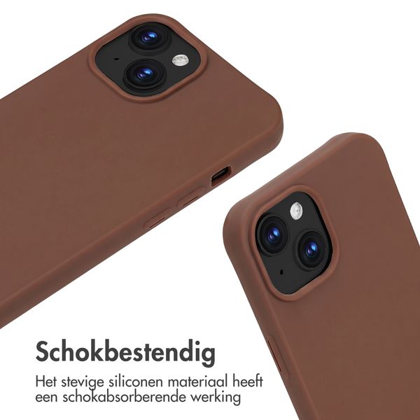 imoshion Siliconen hoesje met koord Apple iPhone 15 - Bruin