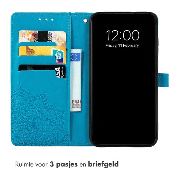 imoshion Mandala Bookcase Motorola Moto G77 - Turquoise