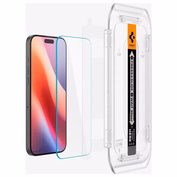 Spigen GLAStR EZ Fit Screenprotector + Applicator 2-pack Apple iPhone 16 Pro