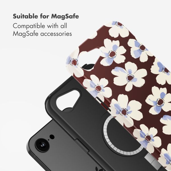 Selencia Vivid Back Cover with MagSafe Apple iPhone 17e / 16e - Choco Flower Pop