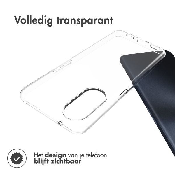 Accezz Clear Backcover Oppo Reno 8 T (4G) - Transparant